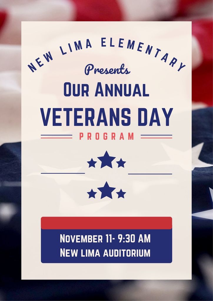 Veterans Day Program flyer