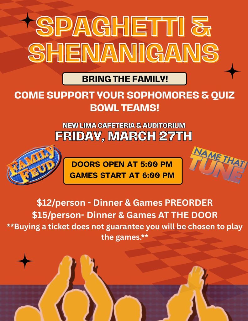 Spaghetti & Shenanigans Flyer