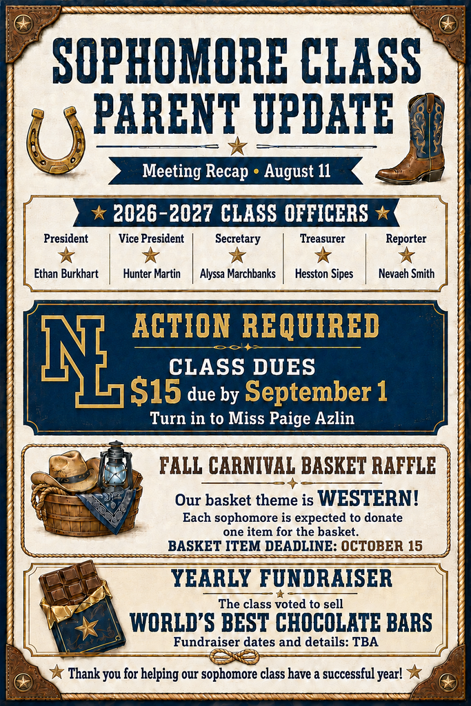 Sophomore Class Flyer