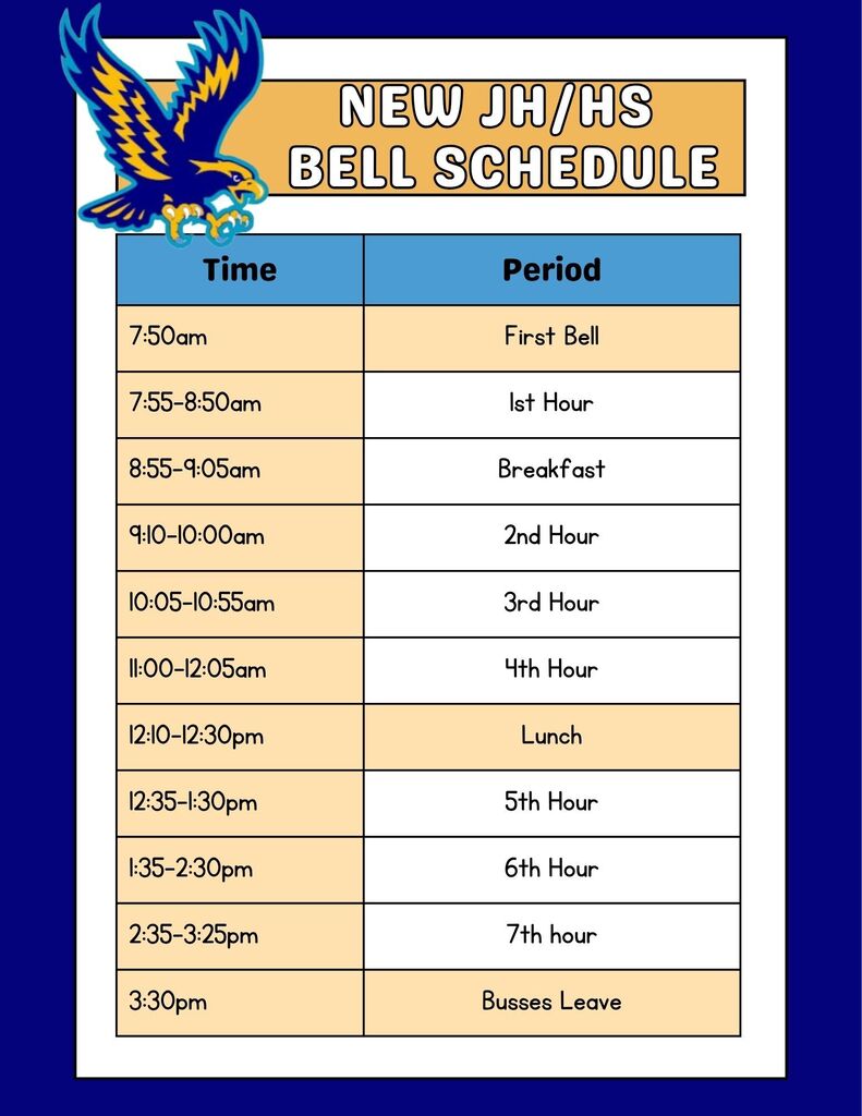 New Bell Schedule
