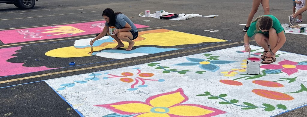 Senior Parking Spot Painting