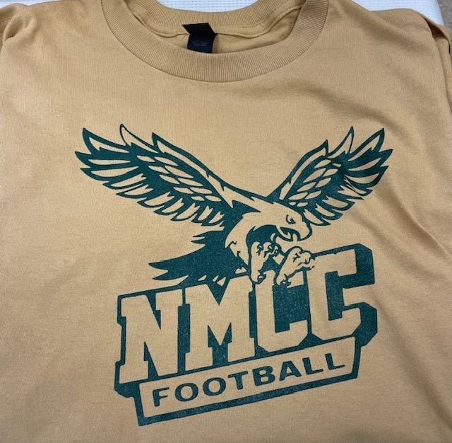 A football t-shirt created by the Graphic Arts class.