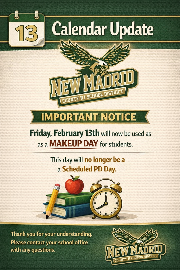 calendar update notice