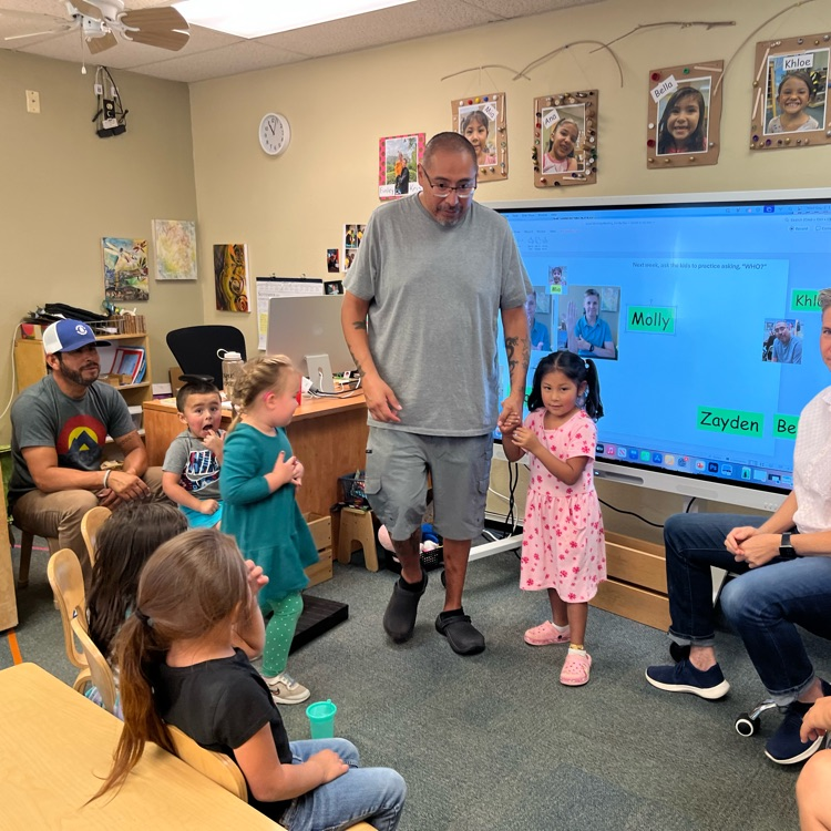 helping at circle time
