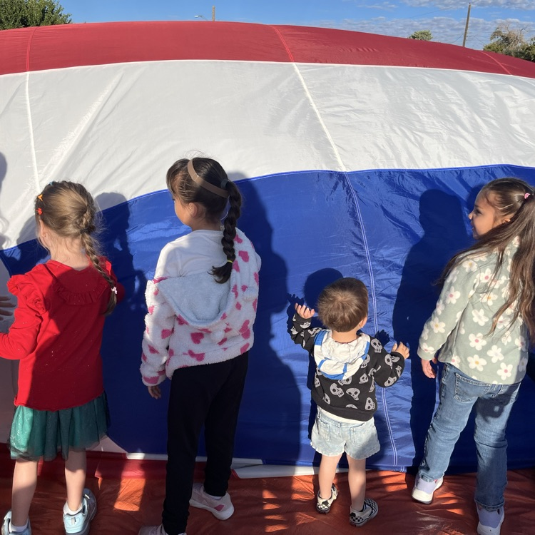 getting to touch the hot air balloon