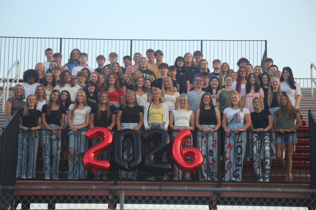 The class of 2026 at the senior sunrise breakfast.