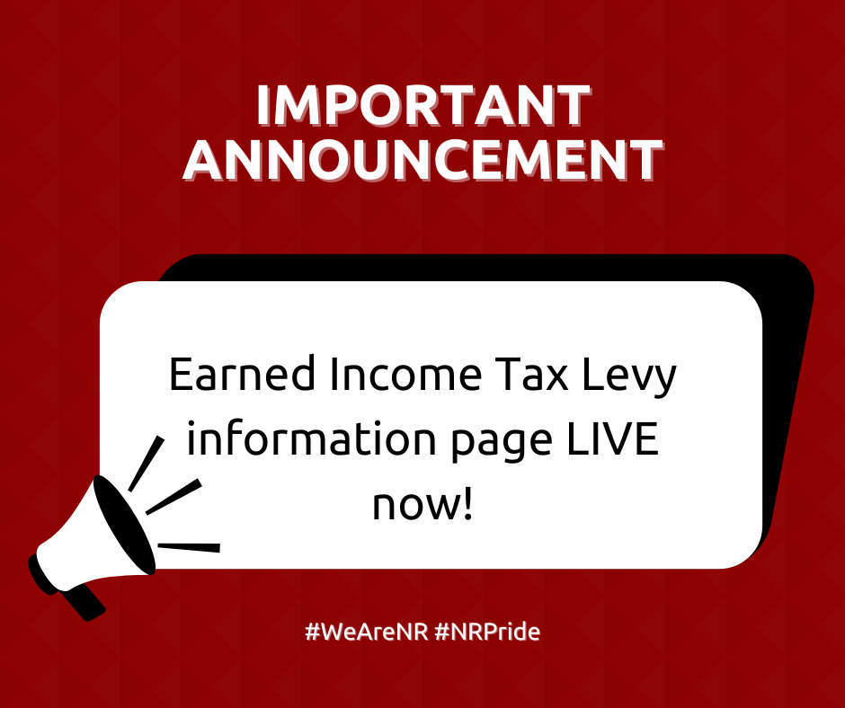 Important Announcement - Earned Income Tax Levy information page LIVE now!
