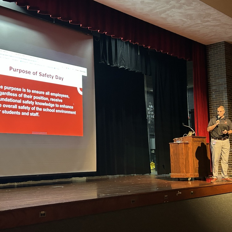 superintendent Paul Daniels begins the 2025 Safety Day program 