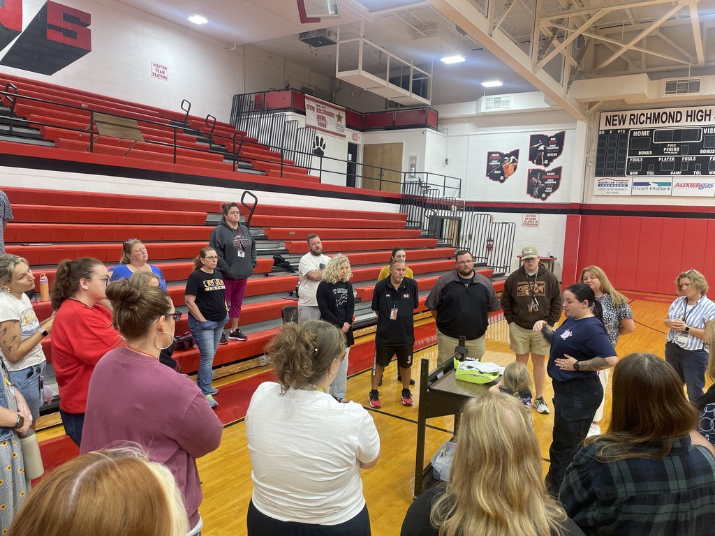 NRMS staff members receive AED training during Safety Day.