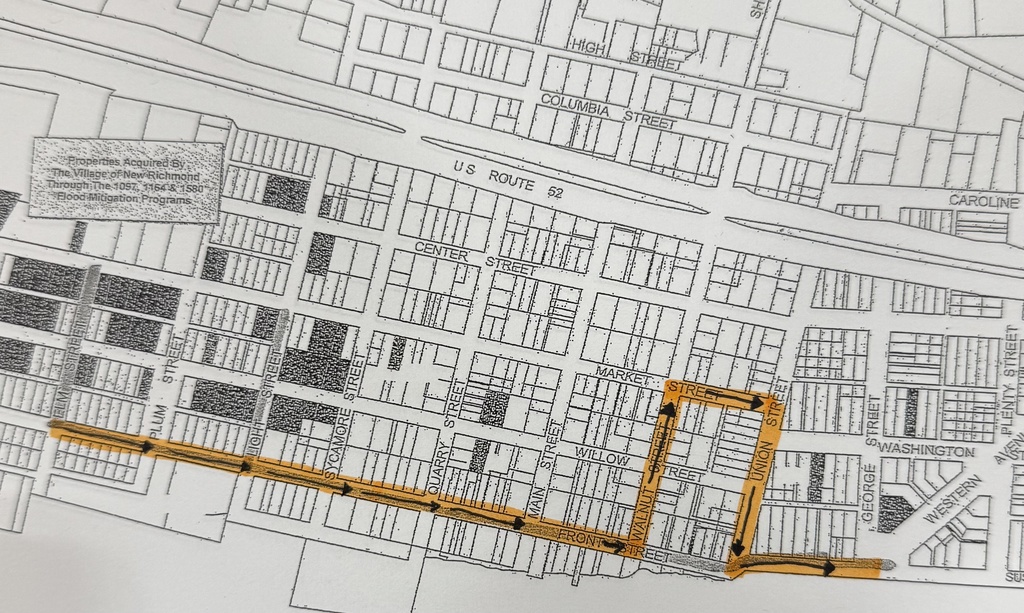 an updated map of the NREVSD parade route
