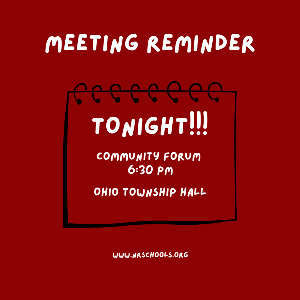 Meeting Reminder: Community forum at Ohio Township Hall (6:30 p.m.)