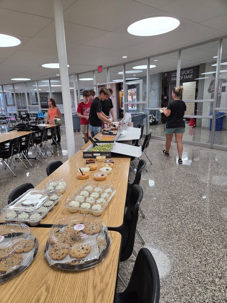 A view of the food donated by CityBird and Cakes by Maggie Y 
