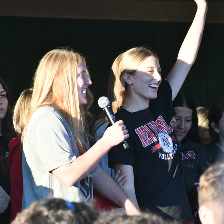 NRHS volleyball players are introduced 
