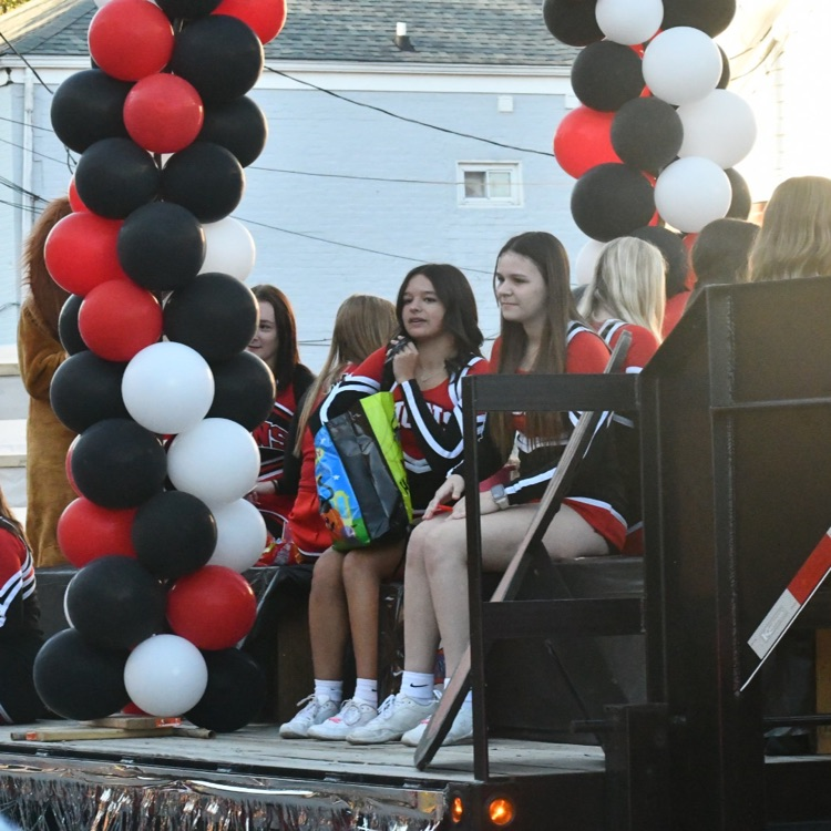 a float in the homecoming parade
