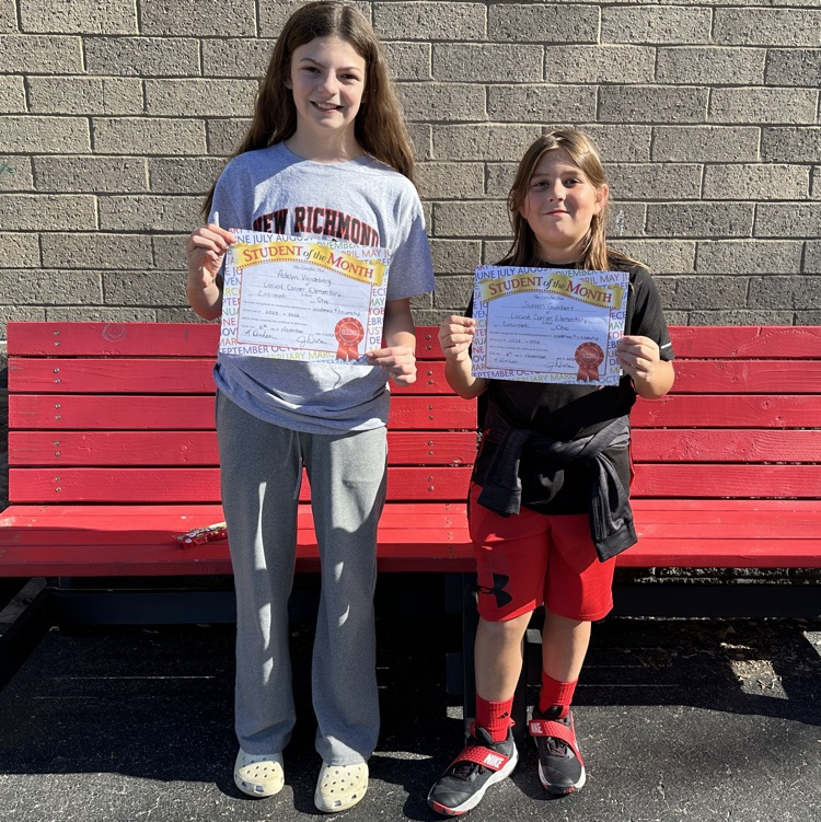 October Students of the Month in Fifth Grade