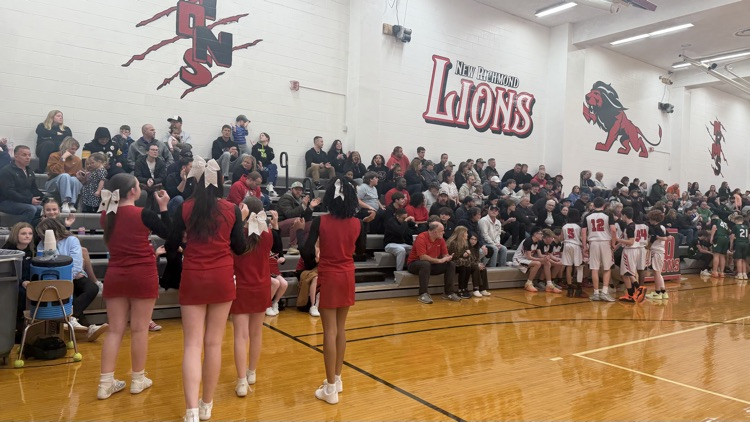 The Den is packed & on the edge of their seats as the 7th grade boys go to double OT against Batavia boys 7th.