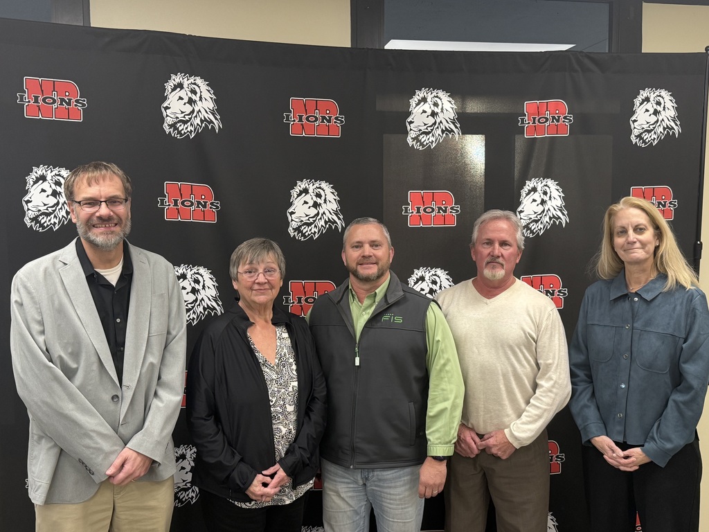 The 2026 NREVSD Board of Education (left to right): Jonathan Zimmerman, Mindy Graser, Robert Wooten, Tim DuFau and Amy Story