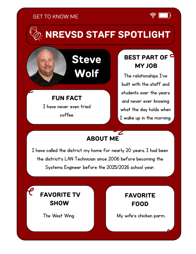 Steve Wolf Staff Spotlight
