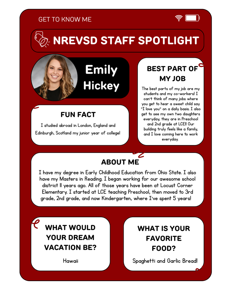 Staff Spotlight - Emily Hickey