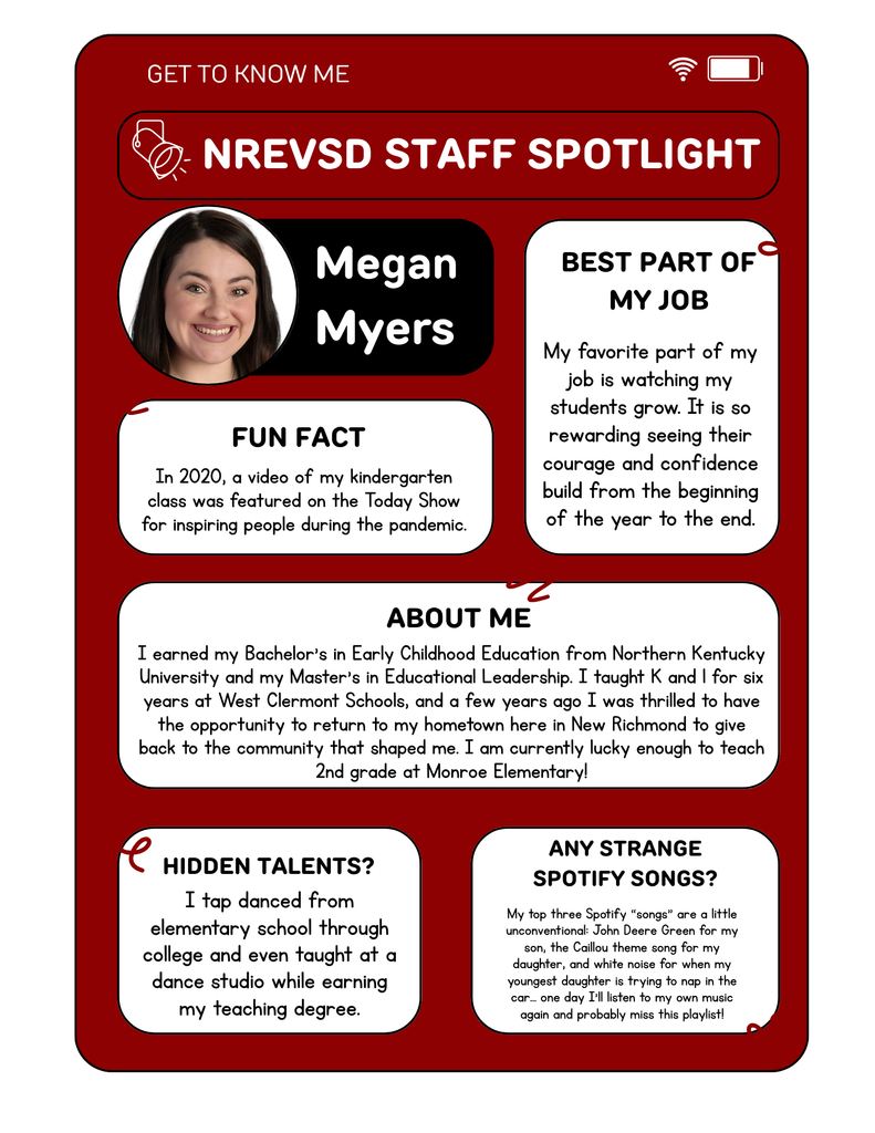 Staff Spotlight - Megan Myers