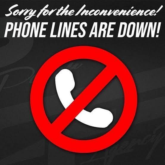 Phone lines Down Bus garage and Monroe Elementary 
