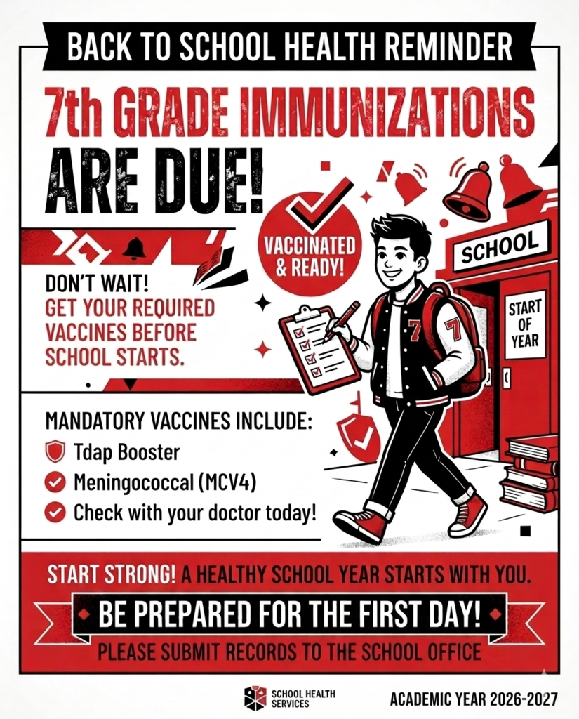 7th Grade Immunizations 26-27 SY 