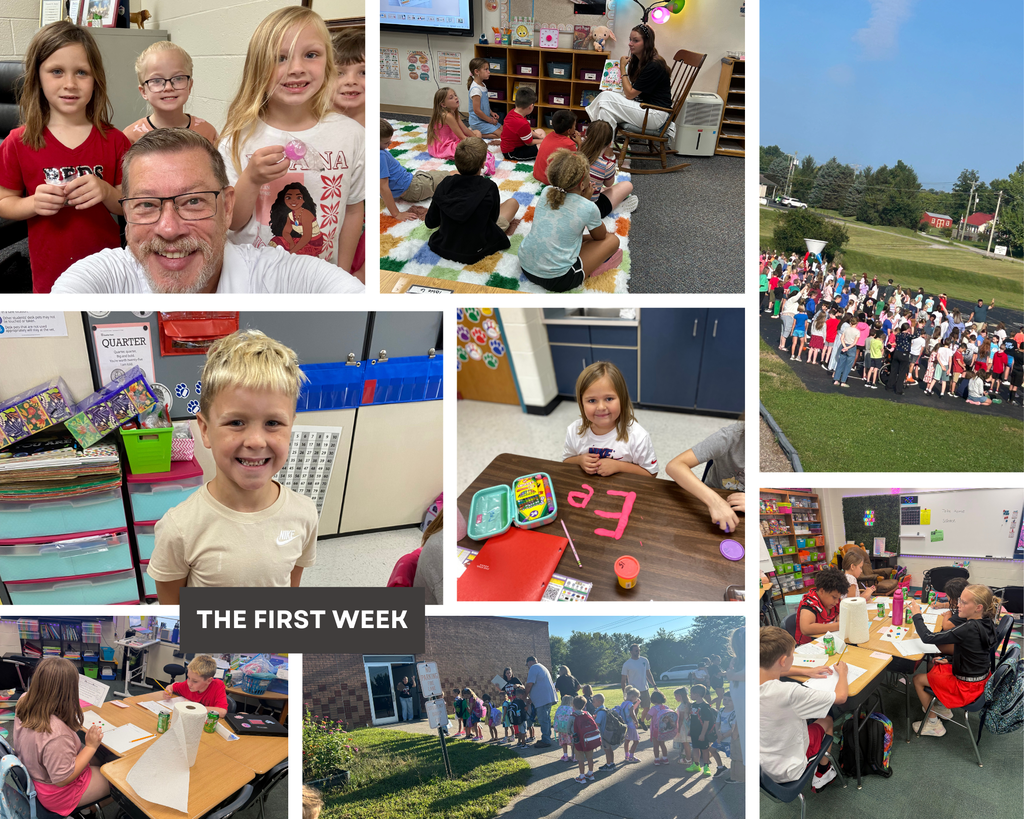 Photo Collage of the First Week of School
