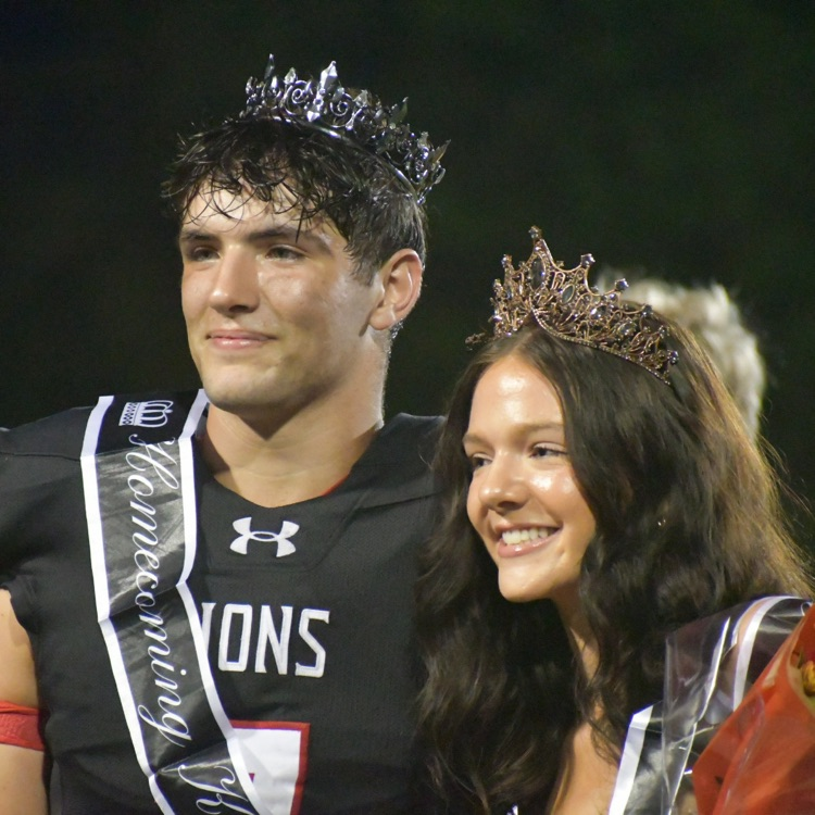 The 2026 homecoming king and queen, Peyton Abner and Audrey Marsh