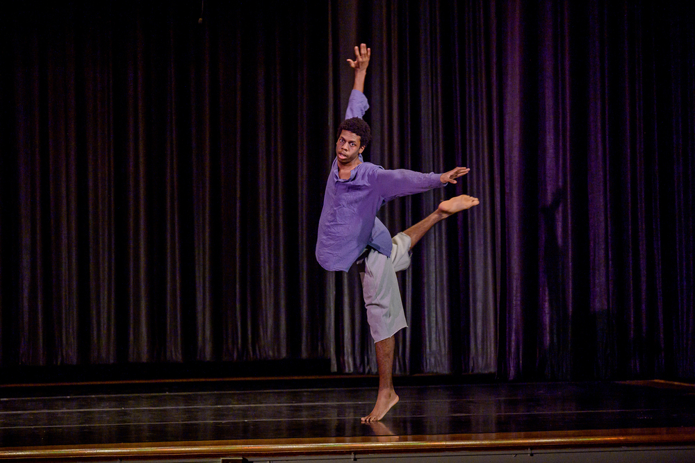 Cordell Waldron dancing on stage