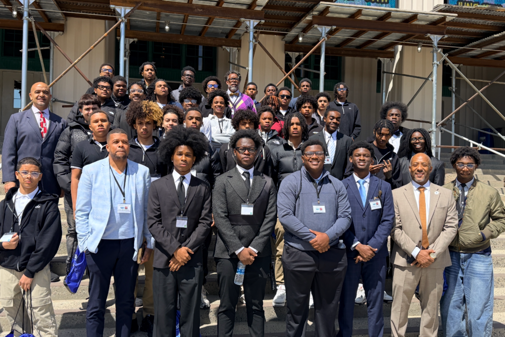A group of young men at the MBK summit