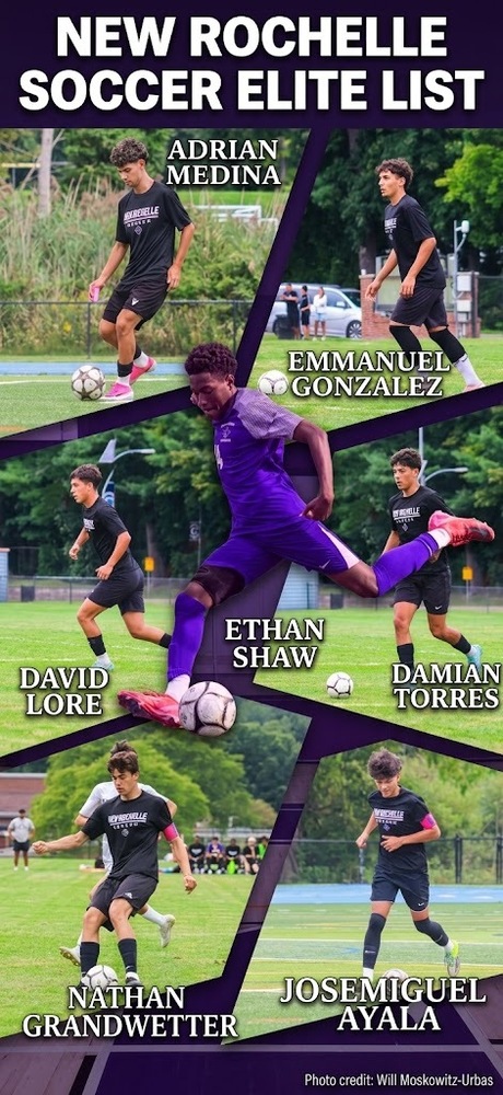 A montage photo of the seven players