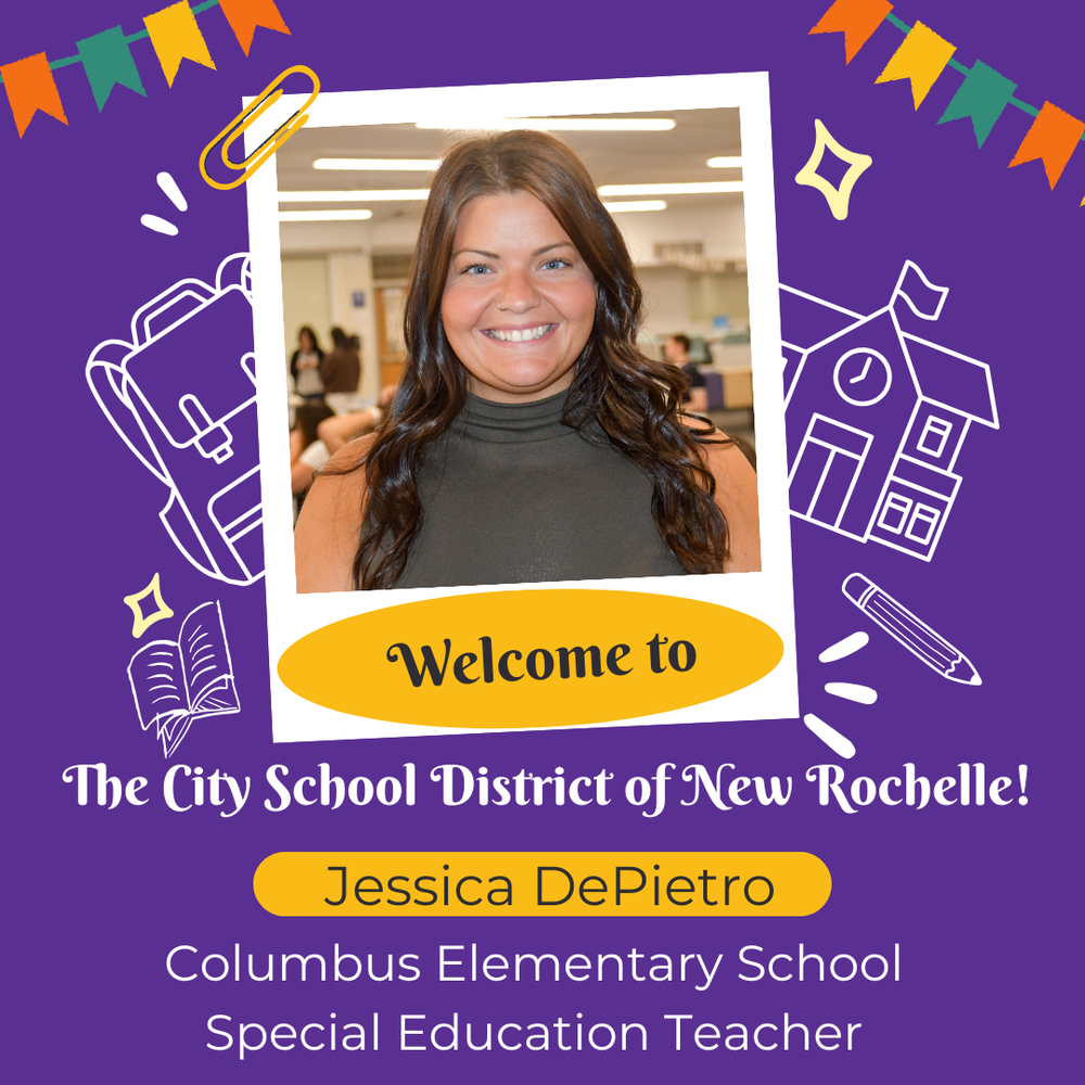 Welcome to the school district Jessica DePietro