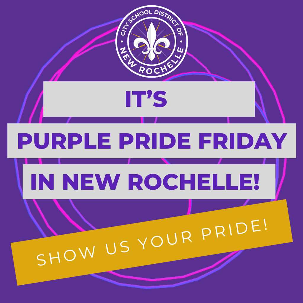it's purple pride friday in new rochelle! Show us your pride!