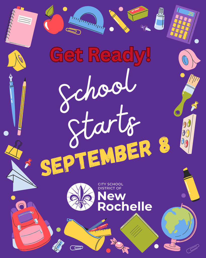 Get ready! School Starts September 8