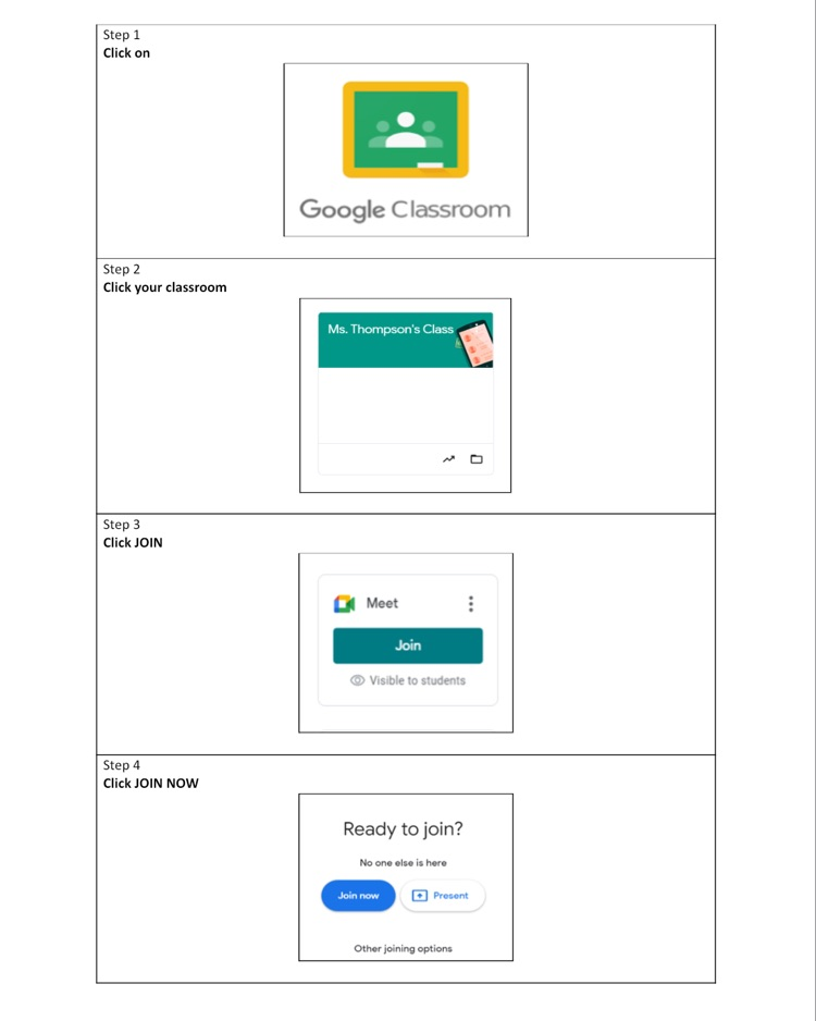 classroom directions 