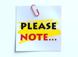 please note