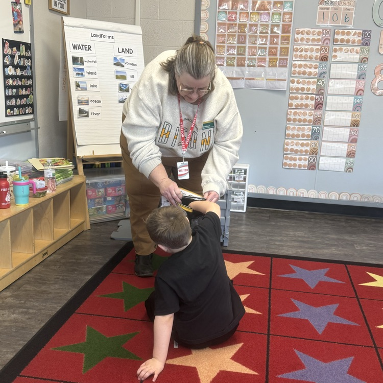 Carrie Nichols coming in to do the On the Move program. The kids get to try different foods each week.