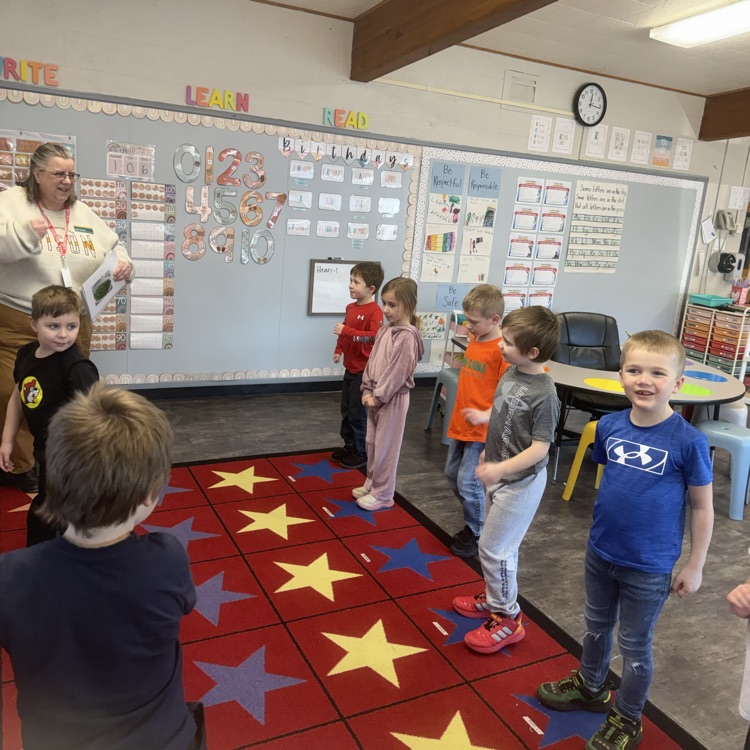 Carrie Nichols coming in to do the On the Move program. The kids get to try different foods each week.