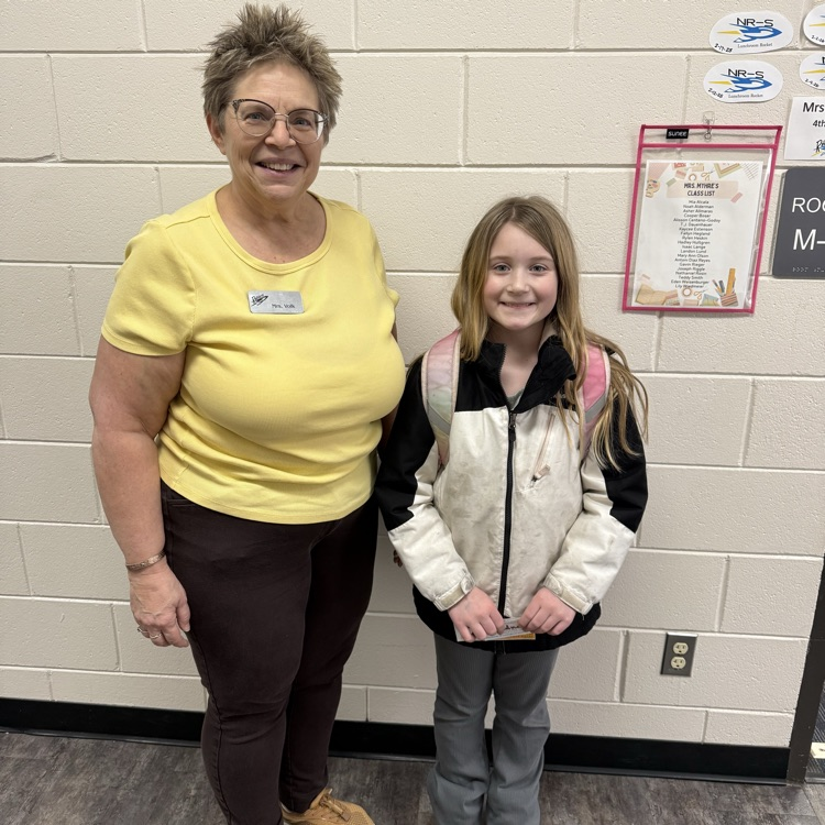 Lily Weidmeier received a Random Act of Kindness reward from Mrs. Volk, sponsored by the New Rockford Lions Club. Mrs. Reisenauer nominated Lily for cleaning up garbage in the playground during recess.