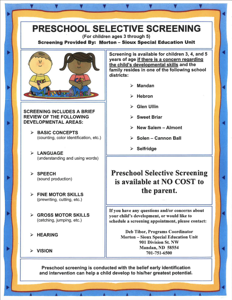 Preschool Screening