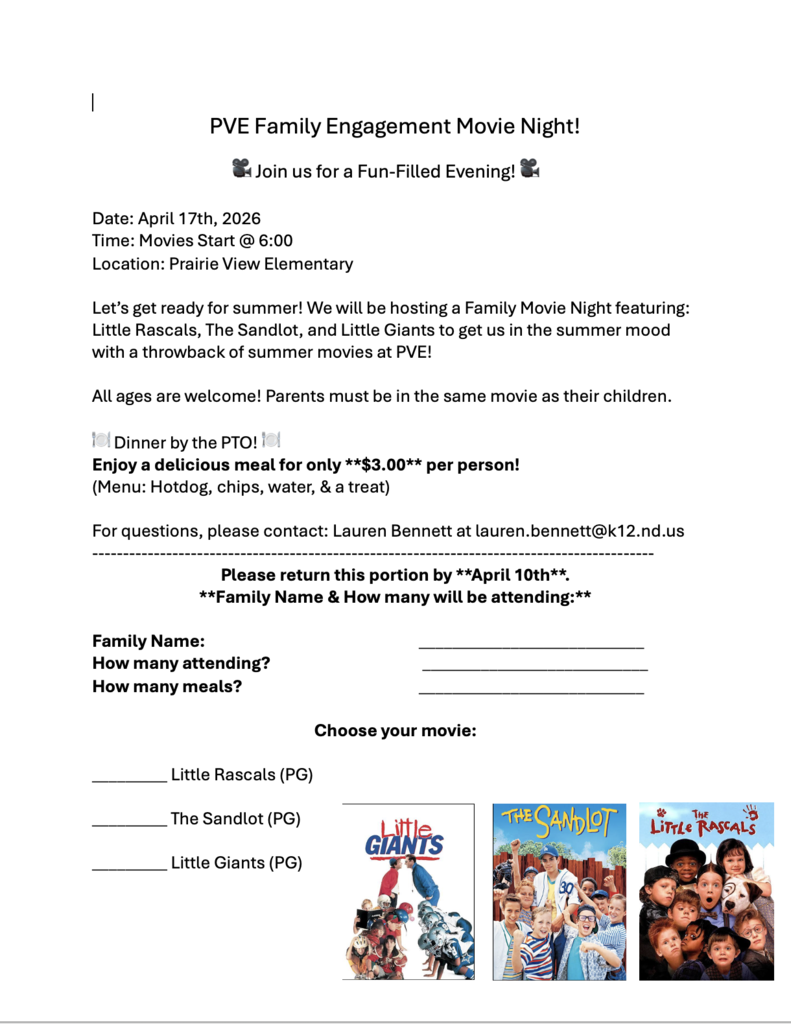 Family Engagement Movie Night