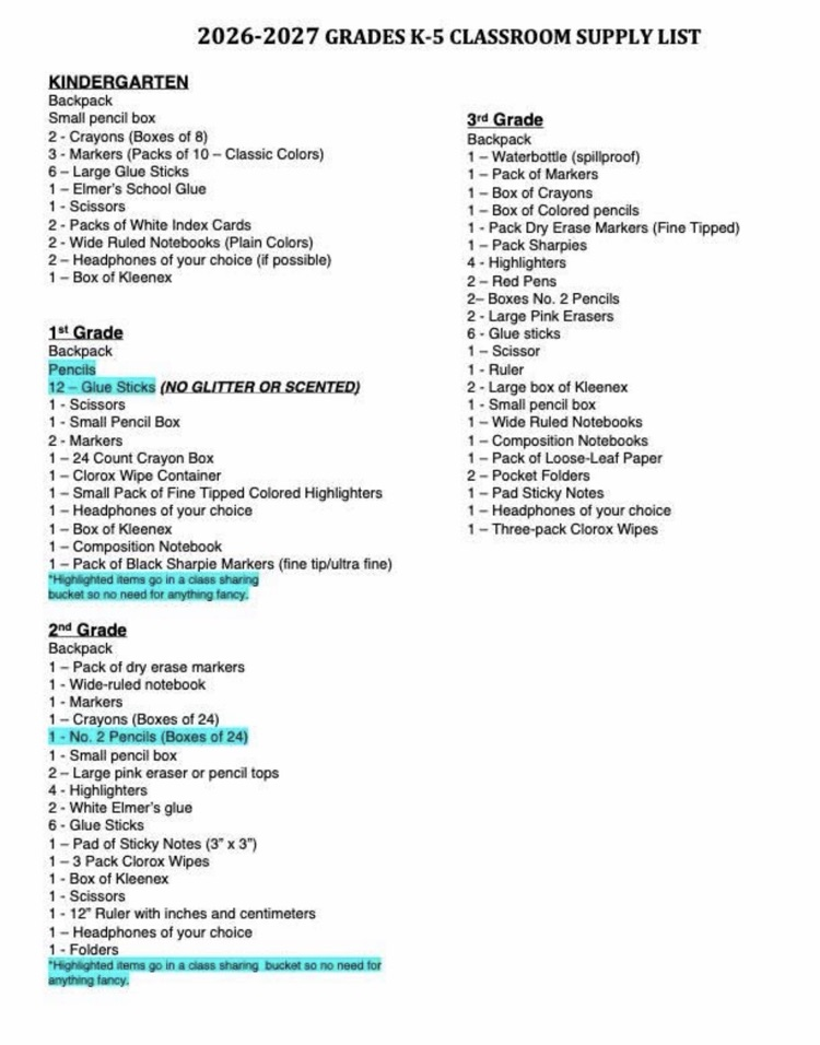 k-3 list