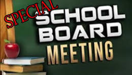 Special School Board Meeting