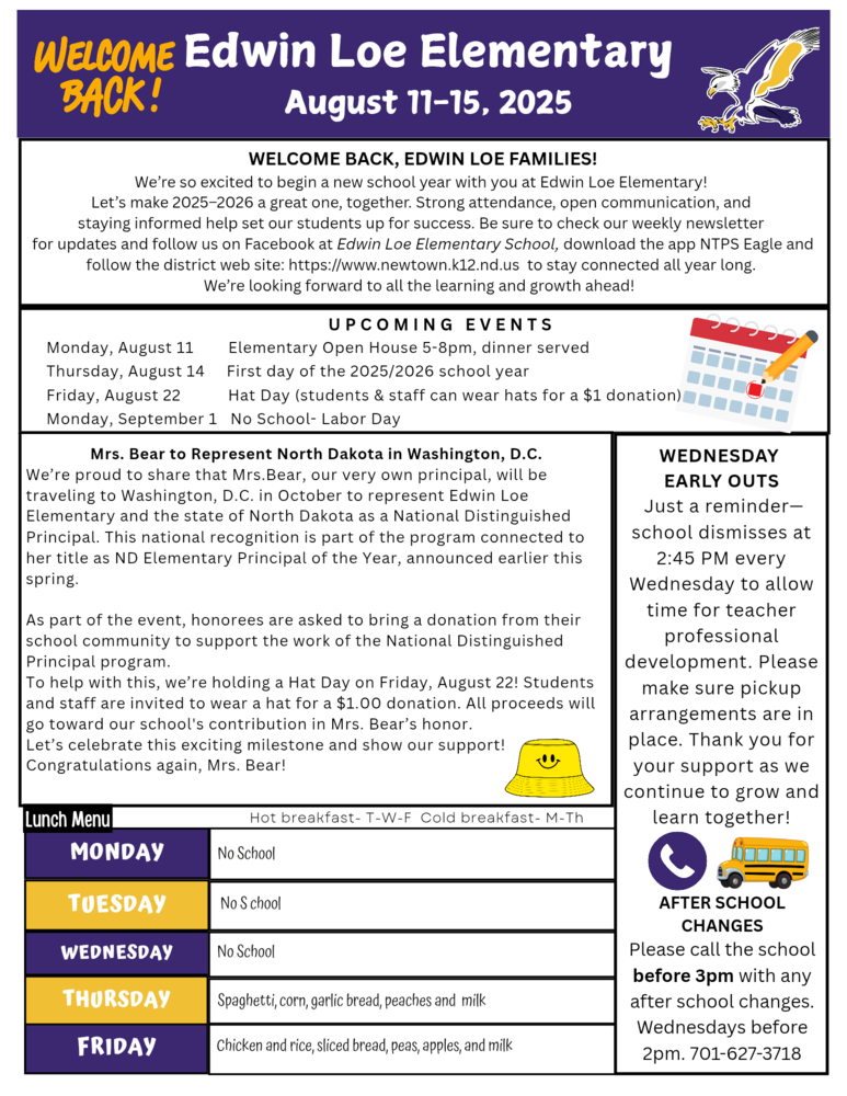 elementary newsletter 8.2025
