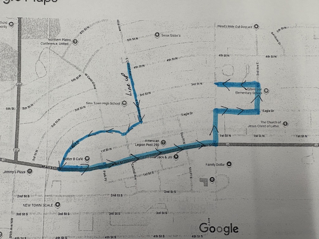 parade route map