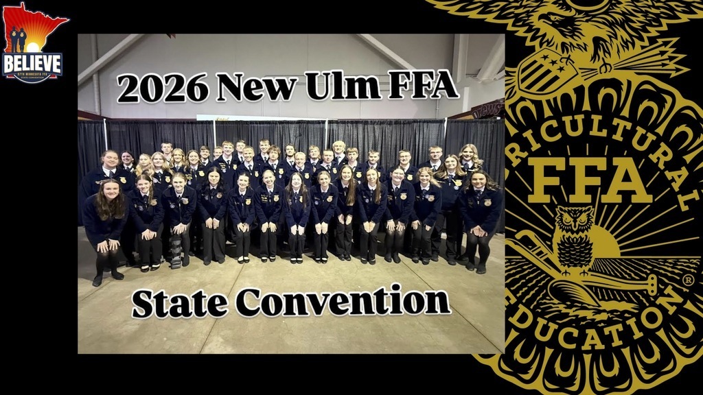 Group photo: 2026 New Ulm FFA State Convention