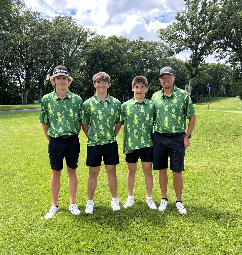 A group photo of the winners of the tournament: Colton Anderson, Brayden Wendinger, Asher Wendinger, and Patrick Bakken