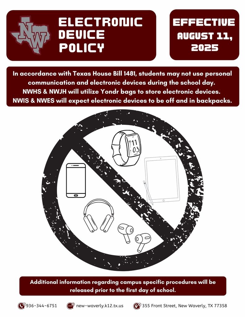 NWISD Electronic Device Policy