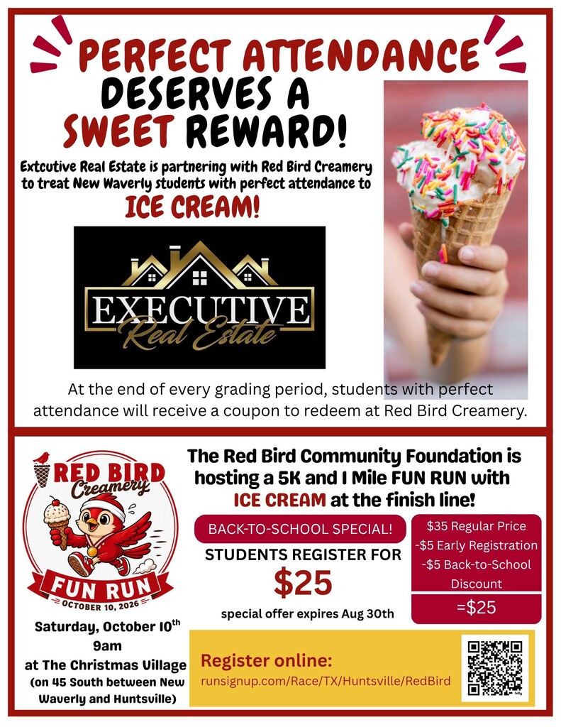 Perfect Attendance deserves a sweet reward!