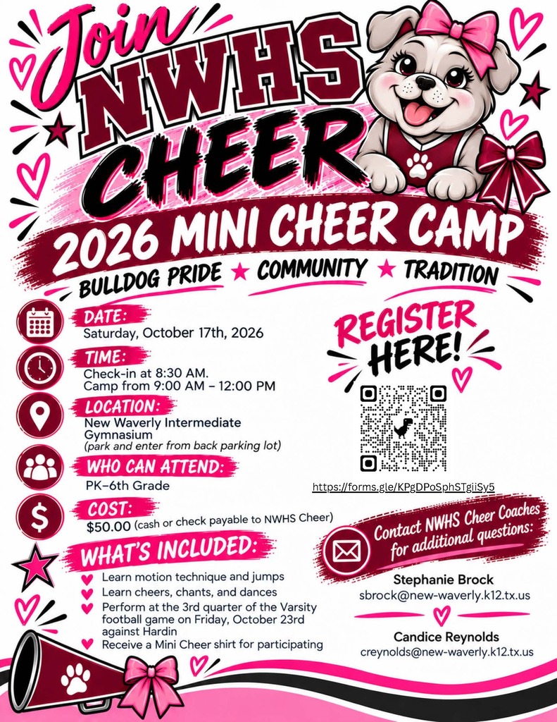 2026 NWHS Mini Cheer Camp